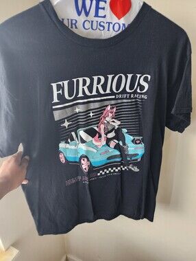 Fast And Furrious Furry Graphic T-Shirt (Fox?)